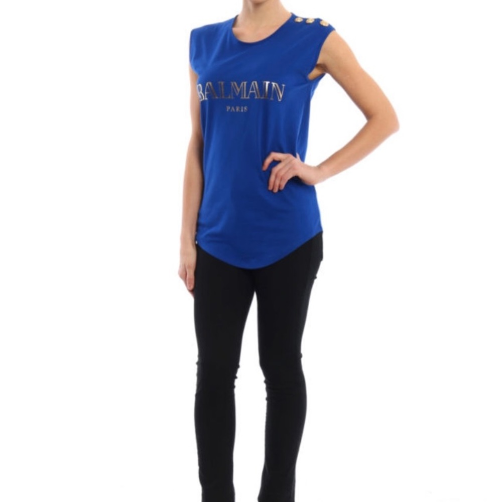 Authentic Balmain Sleeveless T-Shirt